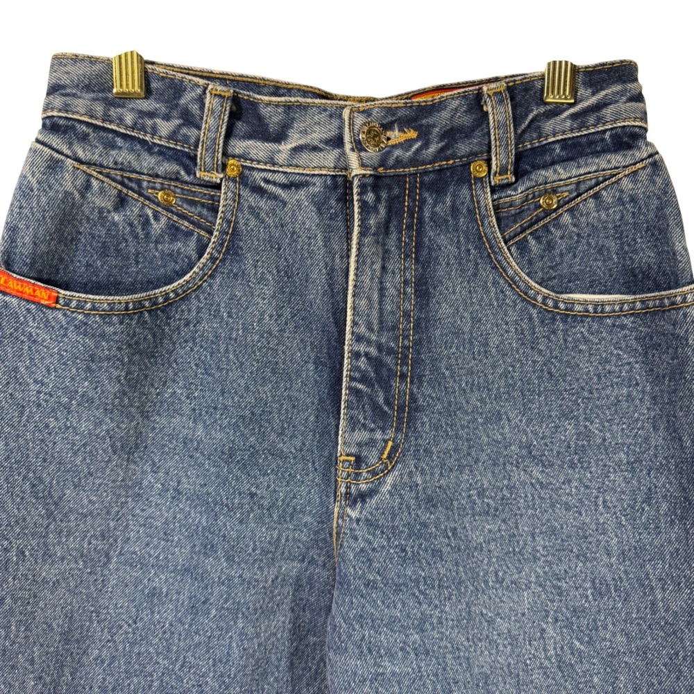 Vintage Lawman Western Jeans Bareback High Rise Straight Leg‎ Denim 28x34.5 - Picture 2 of 12